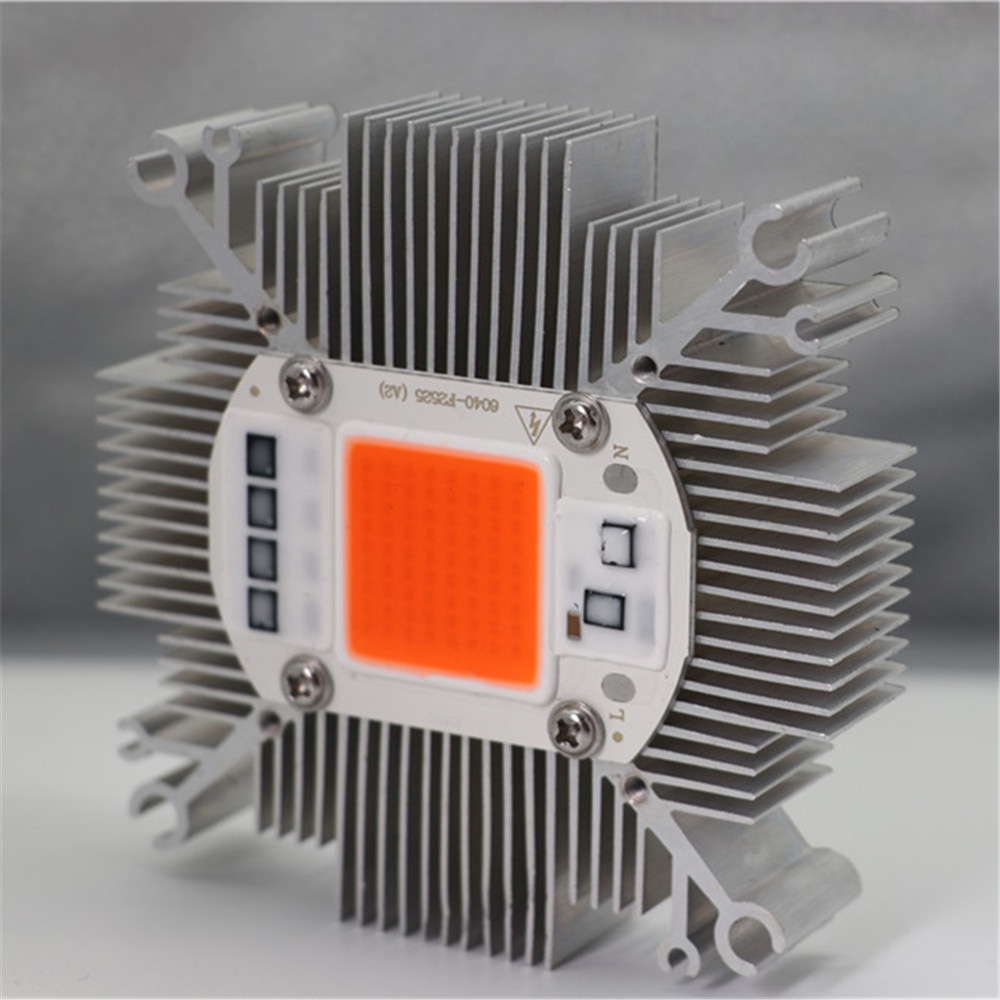 10w-200w cob led heatsink Pure aluminium and DC12V fan with 34*34MM Hole multichip led cooling DIY Led grow Light