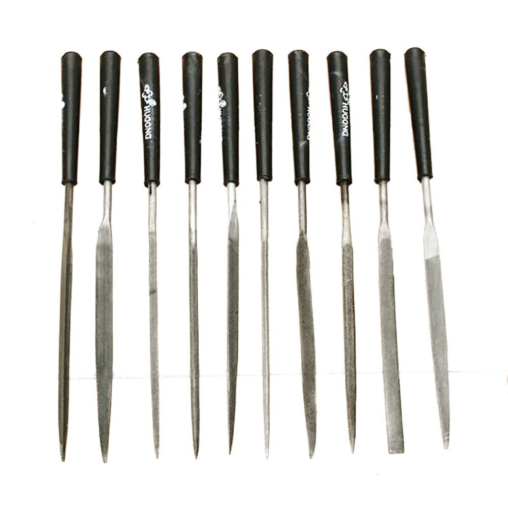 10pcs Needle Files Plastic handle For Wood processing,DIY Handmade Home Indoor Tools Watch repair making models Files Sets Tools