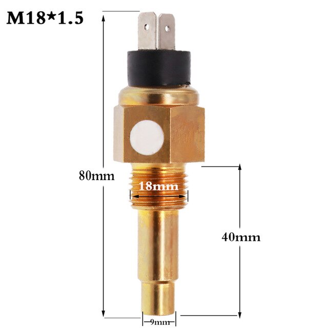 Water Temperature Sensor For Car Boat Marine Water Temperature Gauge Alarm Sender 3/8NPT 1/4NPT M14 M16 M18: M18x1.5