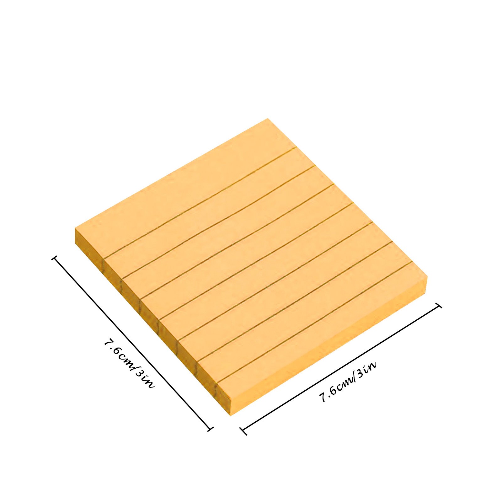 Lined Sticky Notes Colorful Super Sticking Power Memo Pad Strong Adhesive Note Simple Striped Paper Memo Pad Removable: Default Title