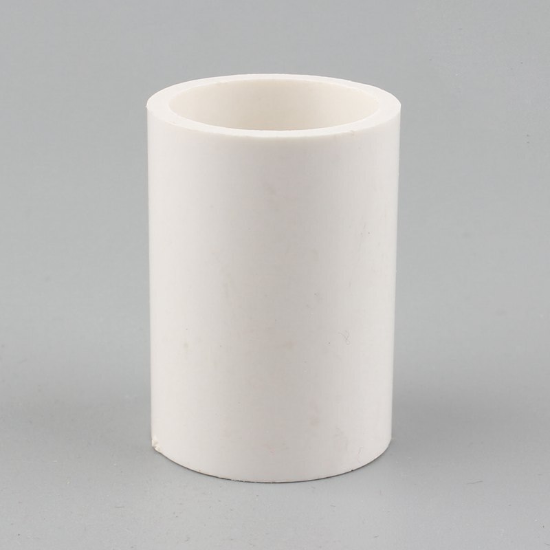 1pc 20 25 32 40 50mm Straight Connector PVC Quick Connector Plastic Water Pipe Fittings Garden Irrigation Accessories: 50mm / White
