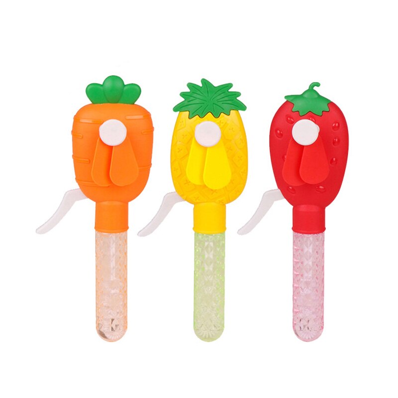 proprietà Divertente Bolla Magica Ventilatore Macchina pressione della Mano Creatore di Bolla Pistola con il mini Ventilatore per Bambini tutto'aperto Giocattoli Forniture di Nozze: casuale stile