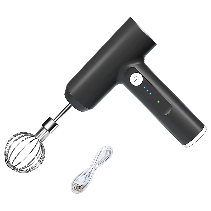 Hand Mixer Cordless Electric,Mixer Hand Mixer,USB Rechargeable,3 Speeds,Multifunctional Ends,For Baking Kitchen Kitchens