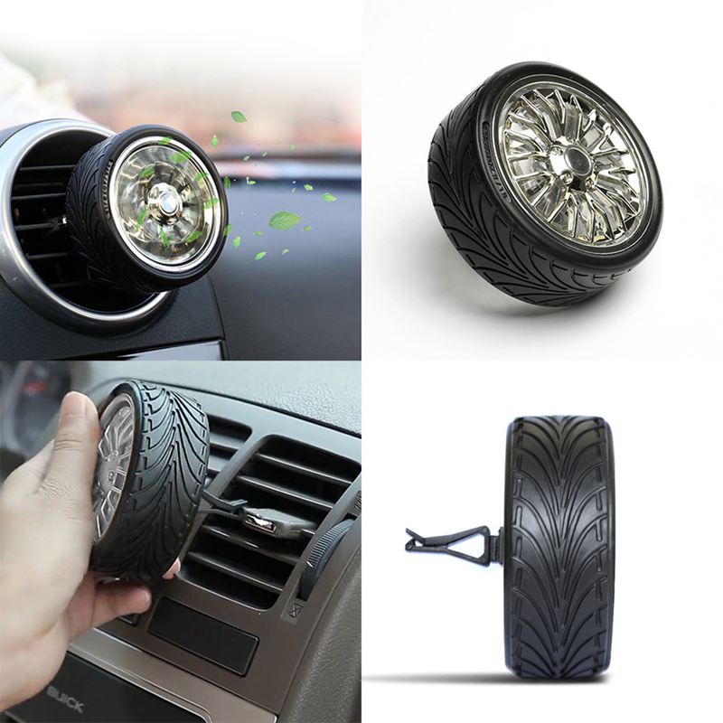 Ambientador de Clip de coche, neumáticos aromáticos, Perfume de rejilla de ventilación, fragancia sólida, accesorios para automóviles