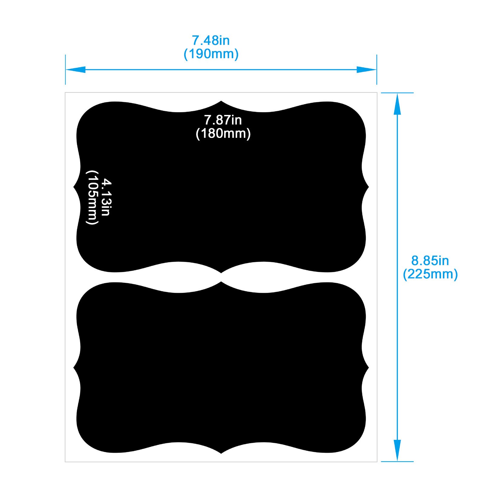 25# Pvc Labels Sticker Craft Kitchen Bottle Jars Organizer Labels Sticker Packaging Sealing Label Album Adhesive Sticker