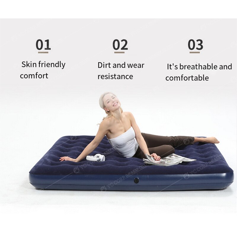 Christmas Portable Home Furniture Pvc AirBed Inflatable Air Bed Bedroom Mattress