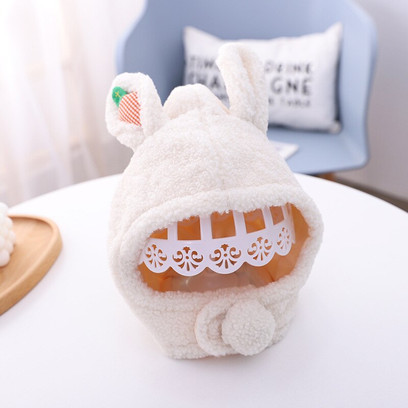 Winter cartoon baby muts set plus fluwelen baby capuchon muts jongens meisjes mutsen kinderen winddichte outdoor ski mutsen baby pluche muts: B3