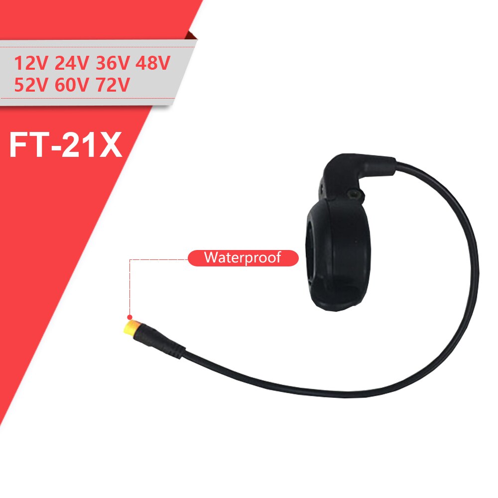 Wuxing ft -21x finger tumgas höger hand 3 pin sm vattentät finger tumgas gas e-cykeldel kit: 3 -polig wp-kontakt