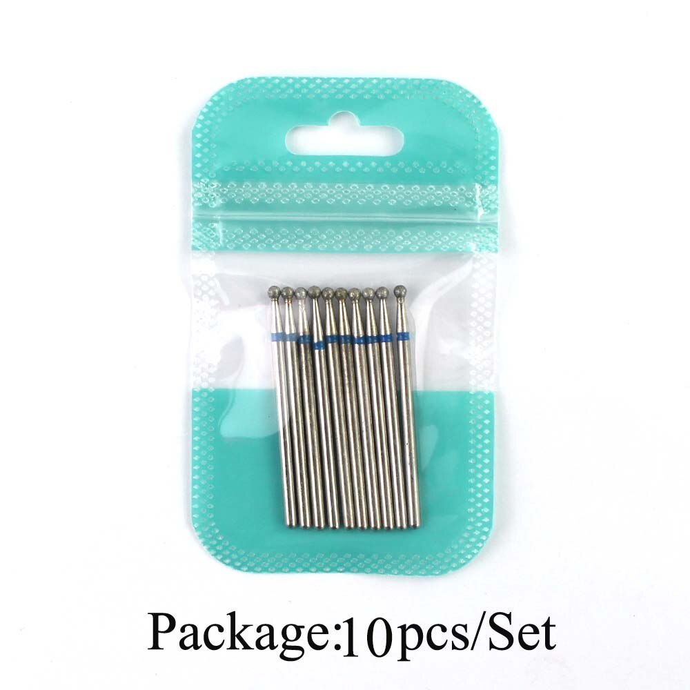 Juego de brocas de diamante para manicura, broca para uñas, Arco Iris, 10 Uds.: 10pcs-H5