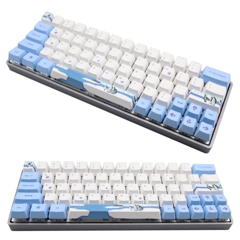 Penguin Dye-Sublimation Mechanical Keyboard Cute Keycaps PBT OEM Profile Keycap For GH60 GK61 GK64 Keyboard