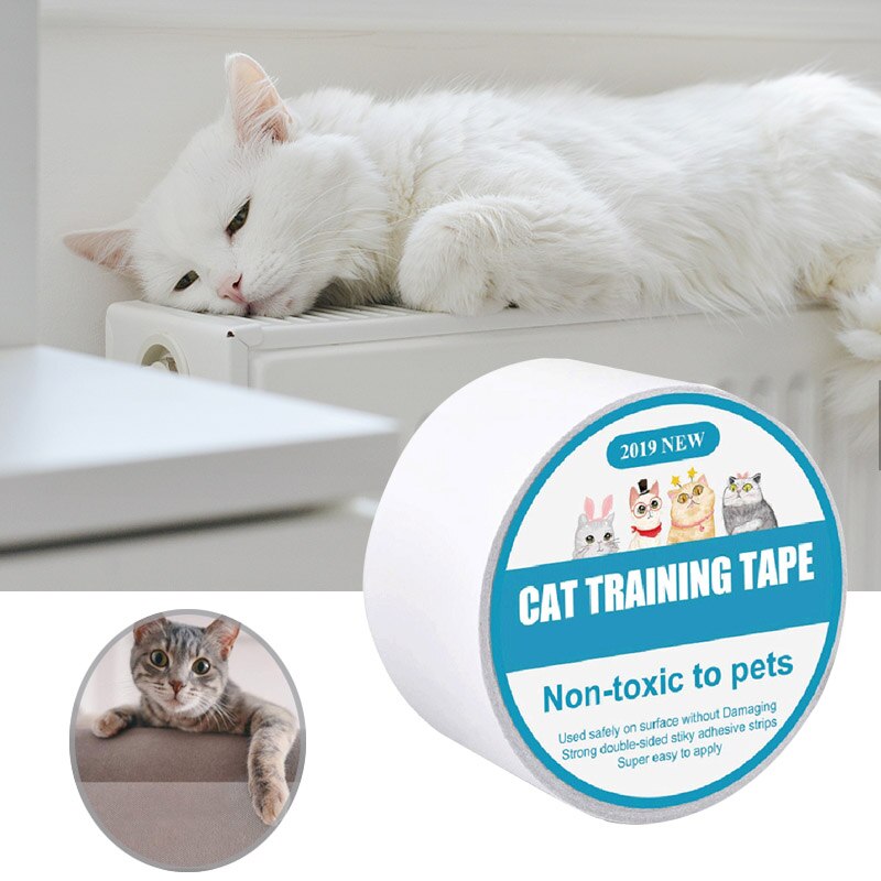 Sikker kat ridse afskrækkende tape anti-ridse dobbeltsidet sofabeskytter til tæppemøbler sofa dør kæledyrstræning -37: L