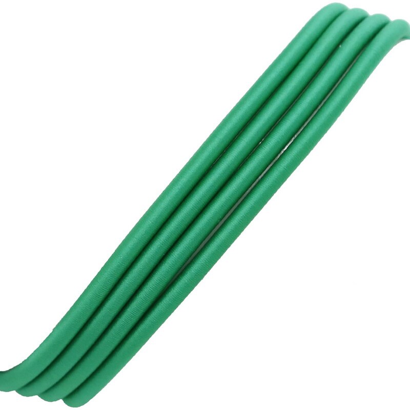 Product Zijde Sieraden Koord met Holle Rubber voor Sieraden Maken DIY Craft Accessoires Nceklace Armband Bevindingen 45 cm/lot: Green