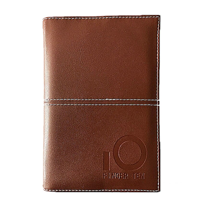 PU Leather Cover Golf Scorecard Holder Scoring Book Wallet Training Aids Score Card with 2 Paper Pencil Pen Deluxe Stat Tracker: Brown