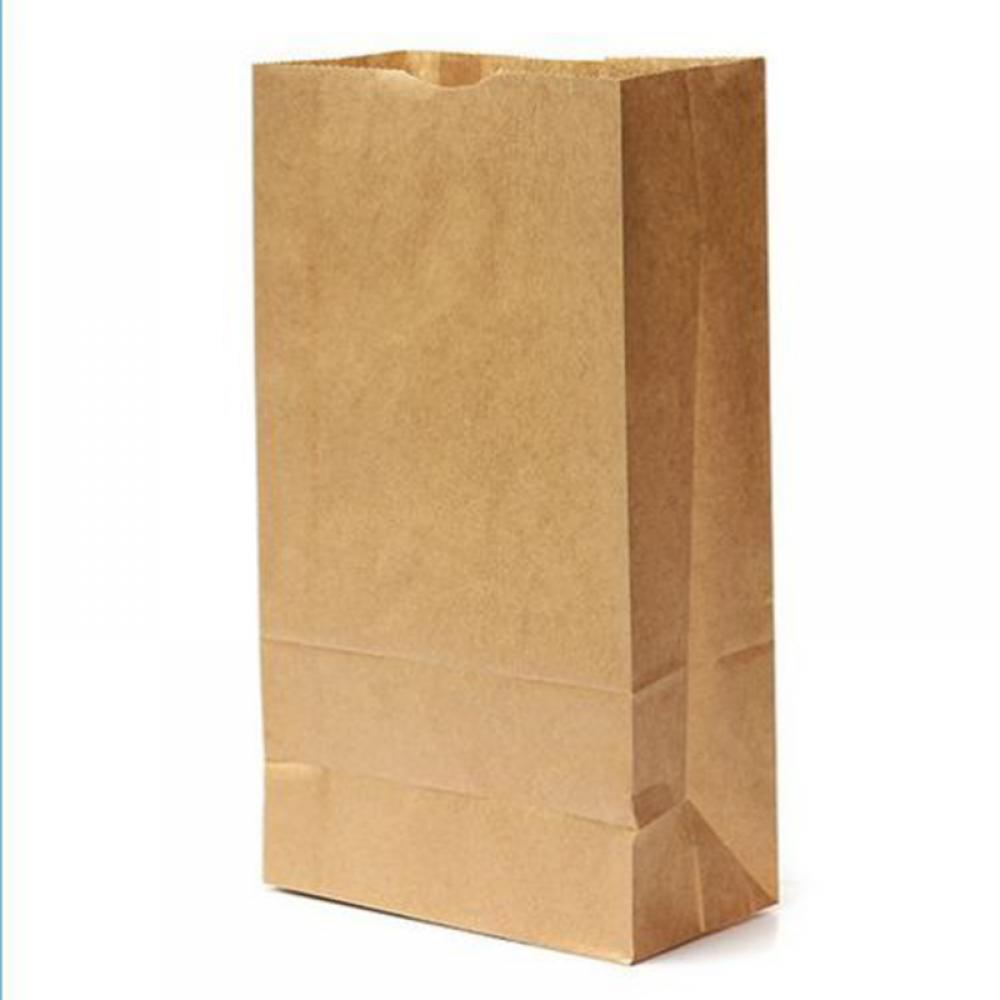 Juego de 10 bolsas pequeñas de papel Kraft para , bolsas para comida, pan, sándwich, , boda, Favour 24X12.5X7cm