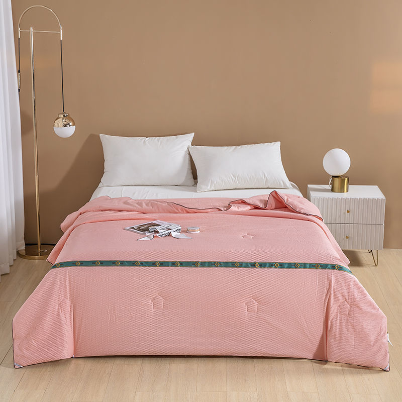 hoch-Ende-dünne sommer kühl Decke bestickt Decke Ader schlafsaal einzigen doppel Decke seersucker Band klimaanlage Decke: 150x200cm 1pc / yueliang02-2