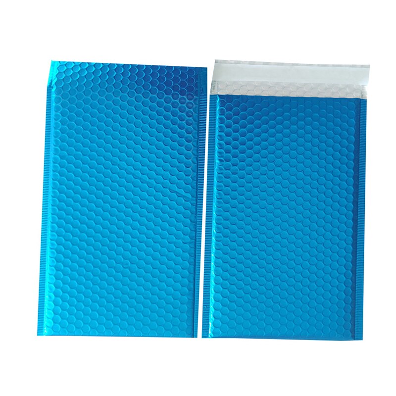50Pcs 14 Sizes Bubble Mailer Matte Blue Aluminum Foil Bubble Envelope Padded Mailing Bag Waterproof Bag with Bubble