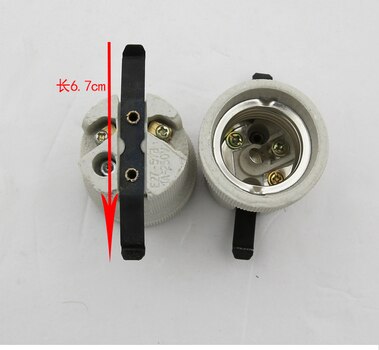 2pcs E27 Ceramic Lamp Cap Screw E40 Lamp Holder Pottery and Porcelain E14 Bases for Ceiling Lamp Retrofit: L E27 Circlip Copper