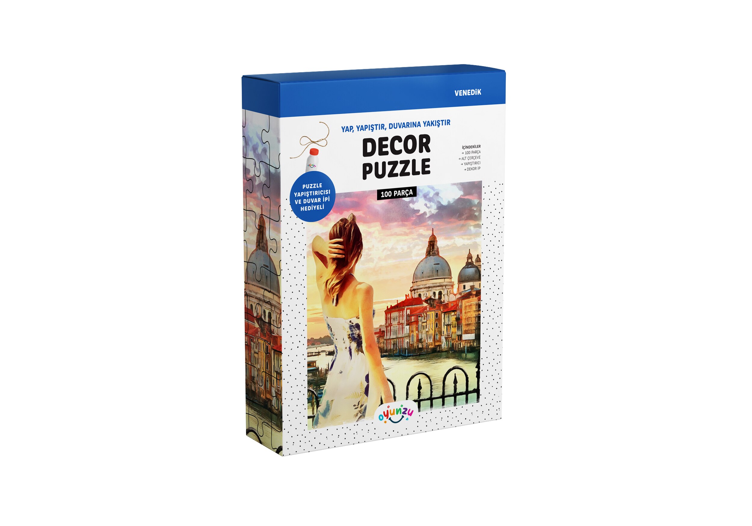 Decor Puzzel Venetië 100 Pcs, Puzzel Voor Volwassenen En Kinderen, Lijm En Rop Te Hangen Gratis