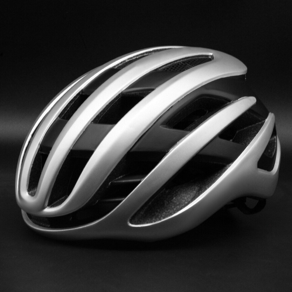 Aero Bicycle Helmet Air Spin Road Cycling Helmet Eps Men's Women Ultralight Mountain Bike Comfort Safety Casco Ciclismo: Silver