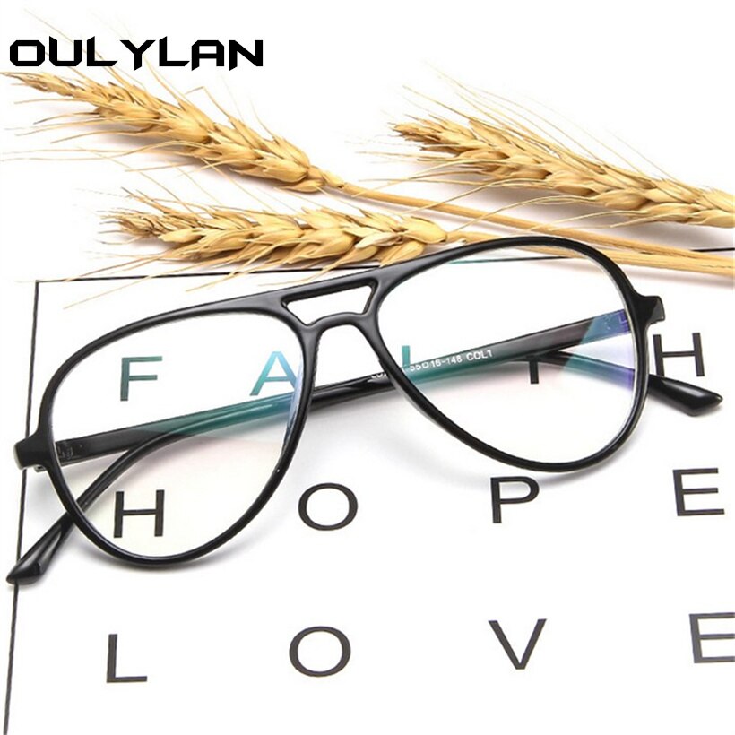 Oulylan Mannen Pilot Bril Frame Vrouwen Mode Bijziendheid Transparante Brillen Frames Mannelijke Computer Bril