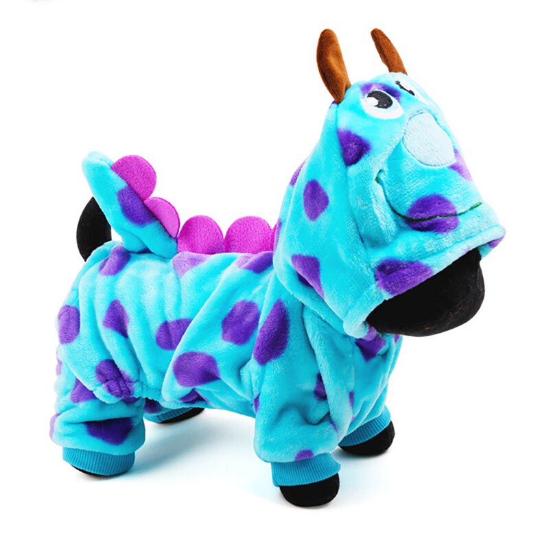 Drachen Hund Gesamt Kleid-hoch Hund Kostüm warm Hund Kleidung Weichen Bequemen vier Beine Kleidung Für Kleine Hunde Chihuahua: XS