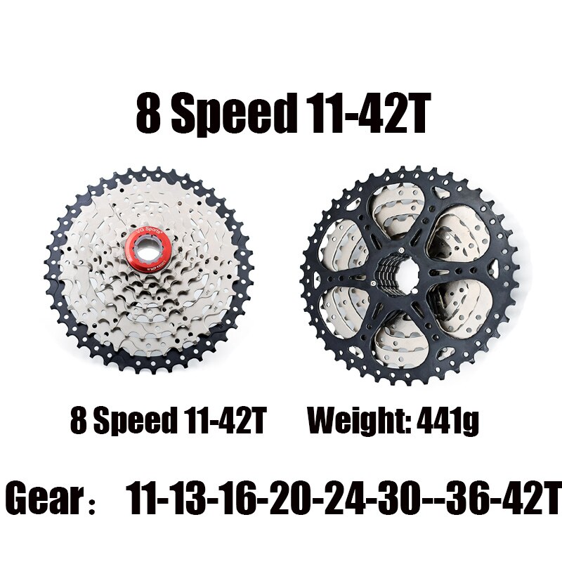 8 Speed 11-42T Speed Roadbike Freewheel road bike cassette bicycle freewheel bikes sprocket cog velocidade cdg free wheel: Default Title