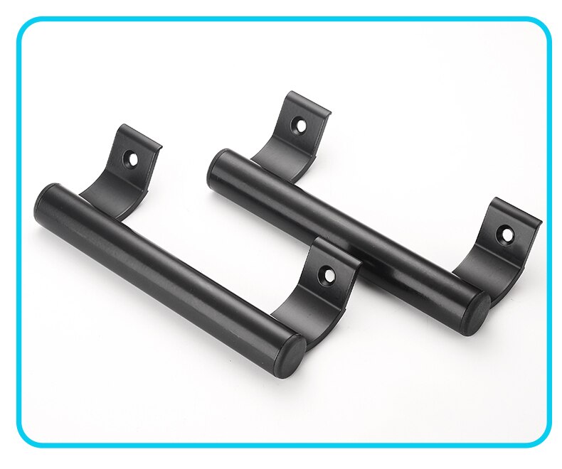 Balcony sliding door handle Aluminum Alloy Push and Pull Door handle plastic steel door and window handler: 1pcs black