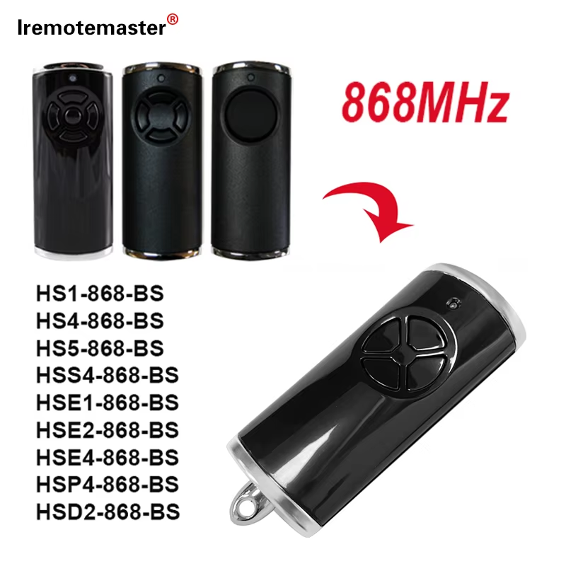 per HORMANN 868 MHz Nero Telecomando Compatibile con HSE4 HSE2 HSE5 HSE1 HS1 HS4 HS5 HSP4 HSD2 868 BS BiSecur Telecomandi per Porte box auto