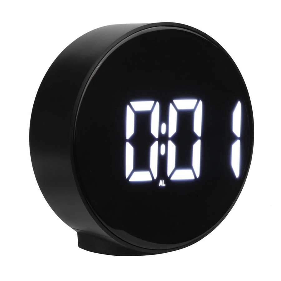 Mirror Digital Bedside LED Smart Alarm Clock Time Temperature Night Mode Clock