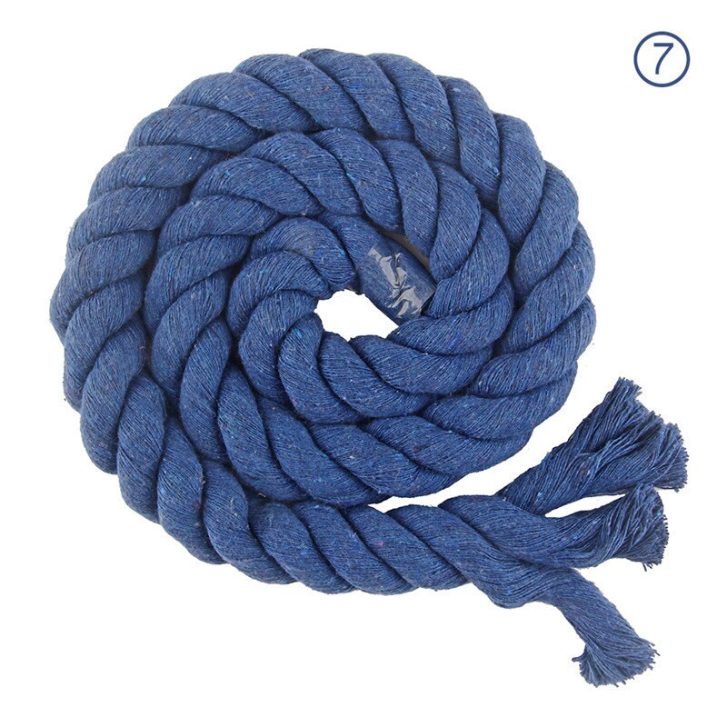 Cordon en coton torsadé de 2 mètres, 20mm, haute ténacité, corde décorative pour sac de maison, accessoires textiles pour la maison, artisanat: color 07