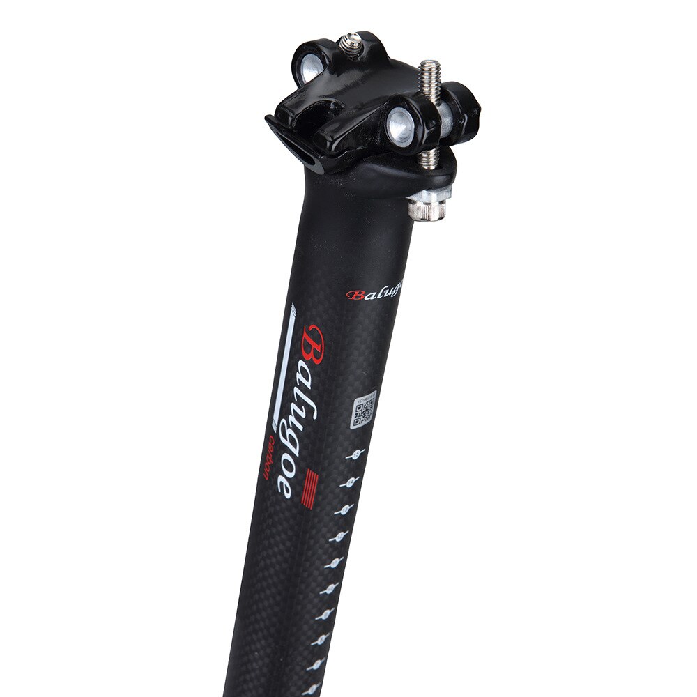 BALUGOE Mountain Road 3K Full Carbon Fibre Bicycle Seatpost 27.2/30.8/31.6*350mm400mm Carbon Bike Seatposts MTB Bike Parts