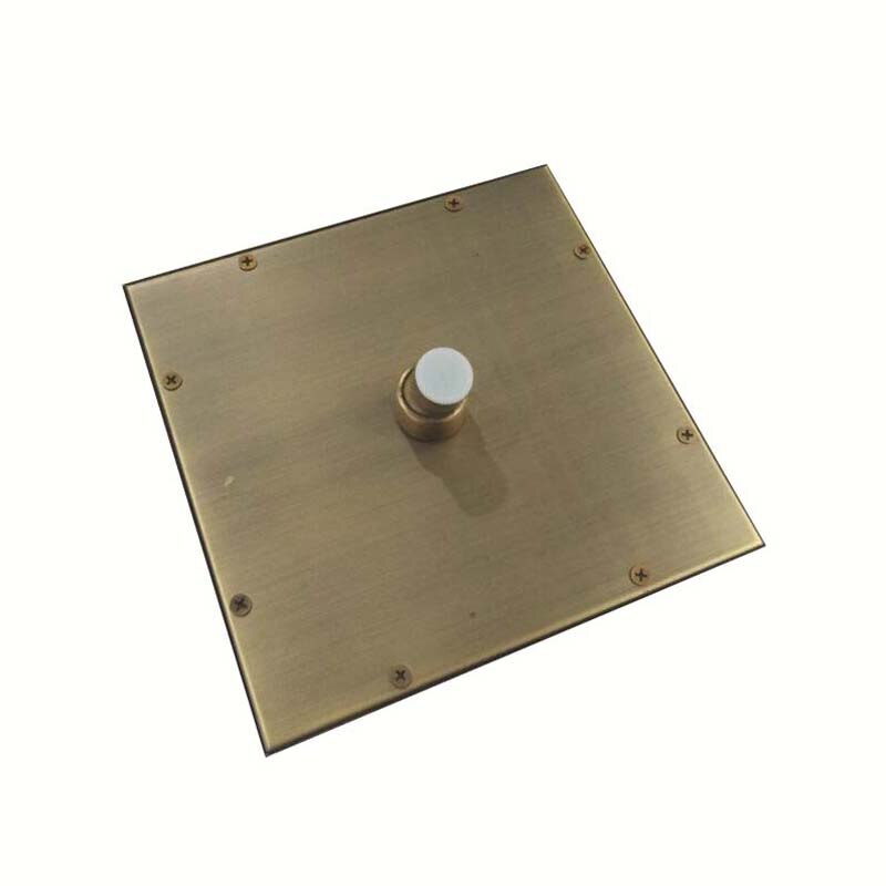 Antique Brass Square Rainfall Shower Head 8-inch Brass Top Rain Showerhead