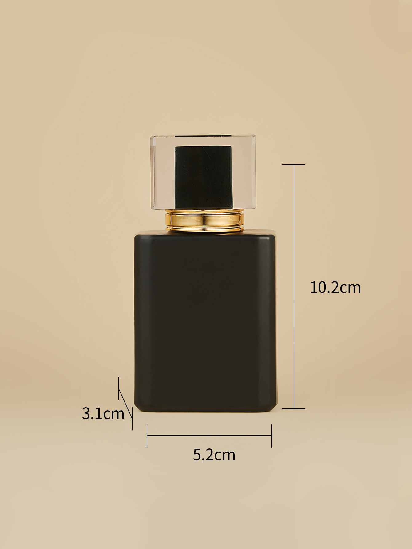 Botella de perfume vacía, botella de perfume en aerosol recargable, botella de perfume vacía, atomizador de perfume de botella de vidrio esmerilado de 50ml, 2 uds.