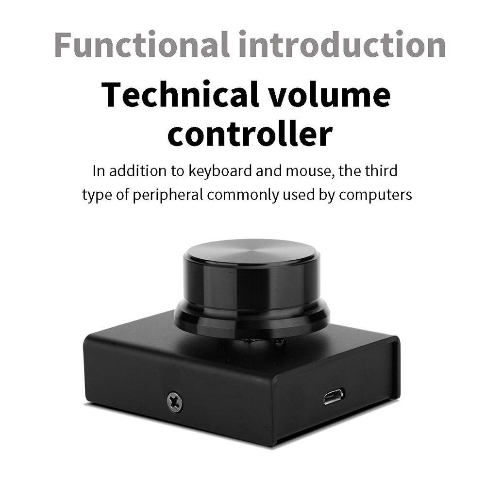 USB Volume Controller Lossless Computer Laptop Speaker Volume Controller Knob Adjuster With One Key Mute Function for Video Game