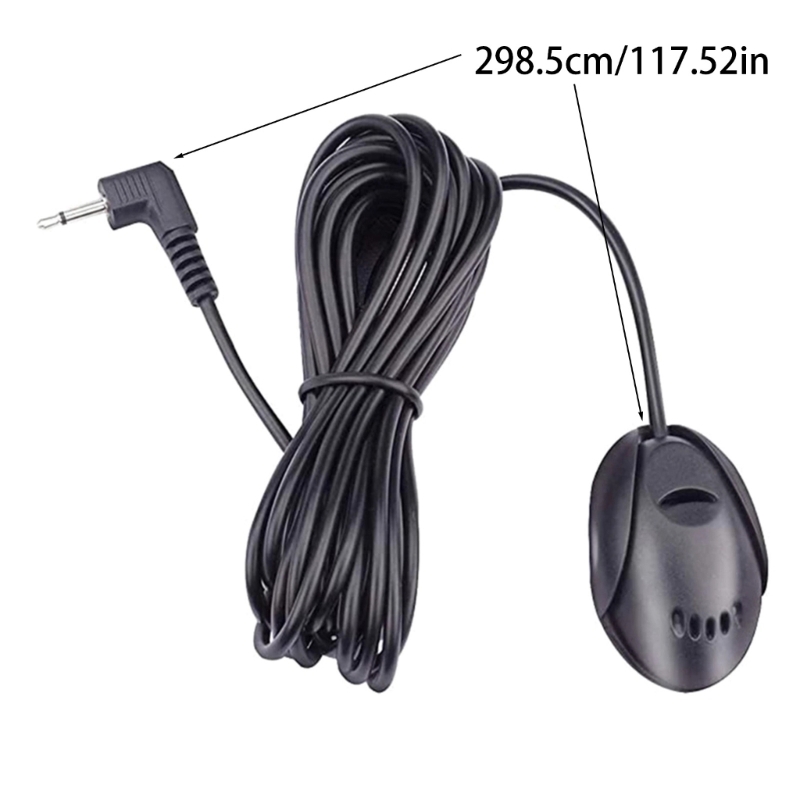 Automikrofoni mini 3.5mm -johdollinen mikrofoni autostereoiden äänijärjestelmään handsfree-äänitykseen dvd-radioon/soittimeen tarrakiinnitteinen minimikrofoni