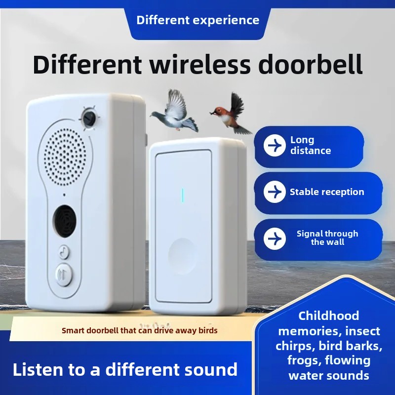 Long Distance Shake Control Bird Repellent Ultrasonic Amazing Bird Home Balcony Automatic Tracking Device Anti-Poop Wireless