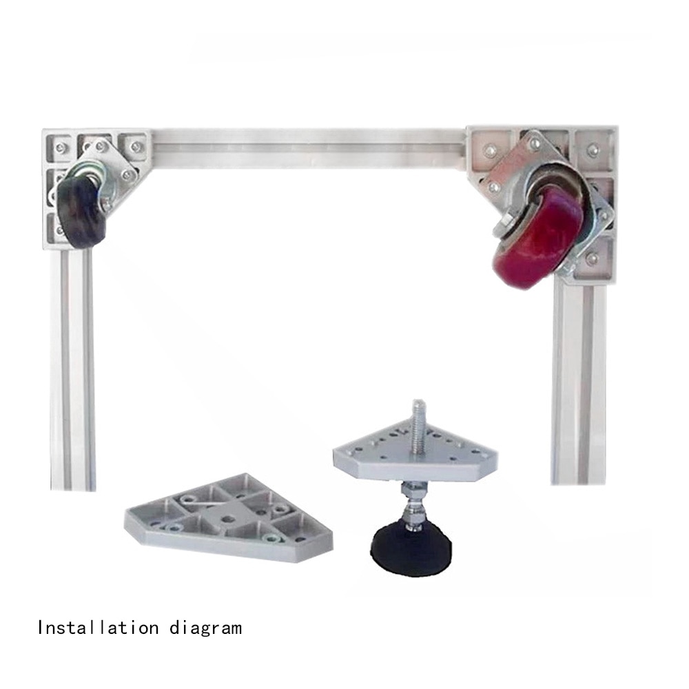 1pc CNC 3D Printer connecting plate corner 90 Degree Joining Plate for EU standard 3030-M12 /3030-M16 /4040-M16 Aluminum profile
