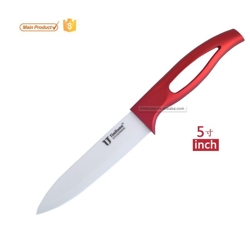 Smuk køkken keramisk kniv zirconia frugtskærekniv køkkenværktøj til grøntsager: 5 tommer