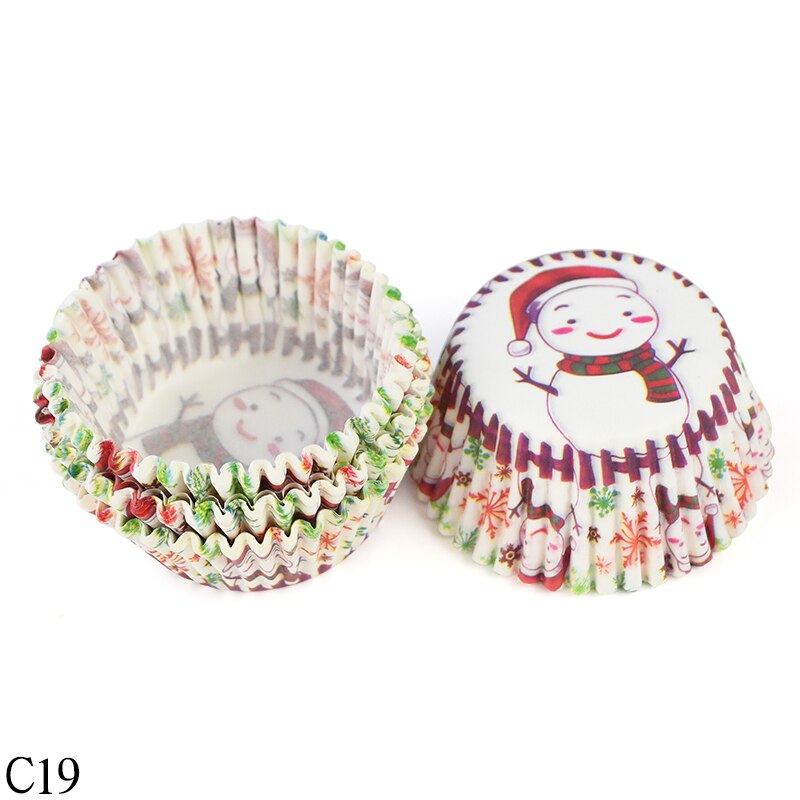 Doublures de Cupcake, tasse de cuisson, bricolage, plateau en papier à muffins, plateaux à pâtisserie, fournitures de cuisine, moule à gâteau, outils de décoration, 100 pièces: C19