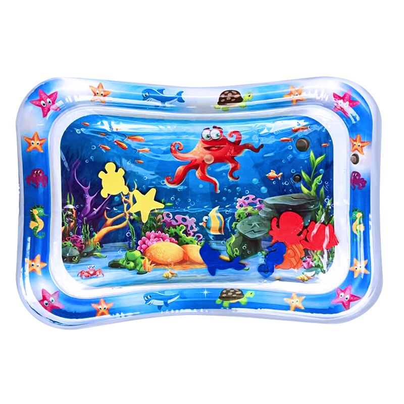 Los niños del bebé de agua tapete de juego juguete inflable palmaditas de bebé colchón de aire alfombras para niños de educación en desarrollo del bebé juguetes: A mat