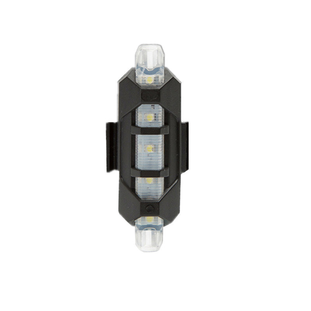 Luz trasera para bicicleta recargable por USB, fácil de instalar, 3 modos, accesorios de luz para bicicleta: Morado