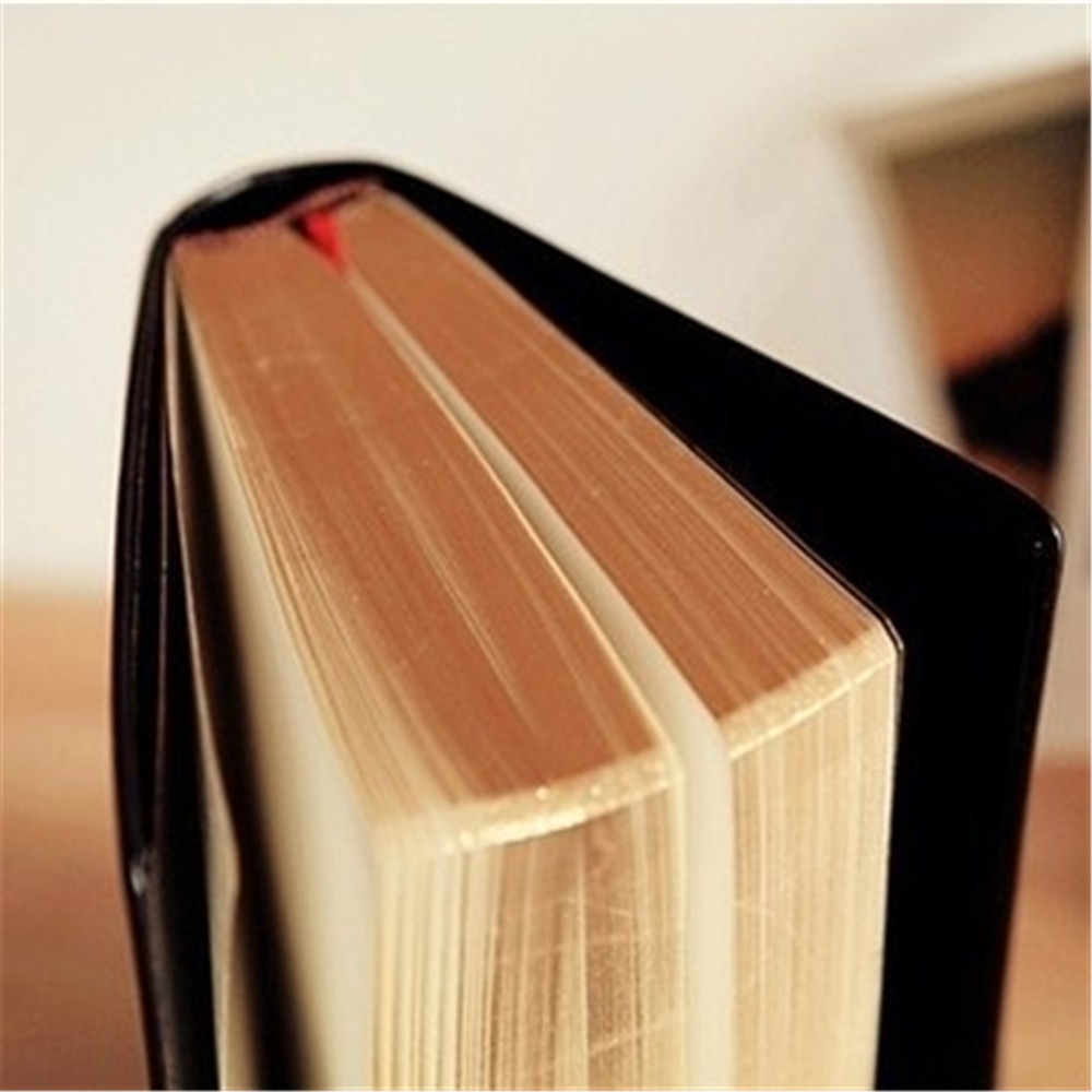 Vintage Dik Papier Notebook Pu Leather Journal Bijbel Dagboek Schetsboek Voor Tekening Schilderen Graffiti Soft Cover Zwart Papier