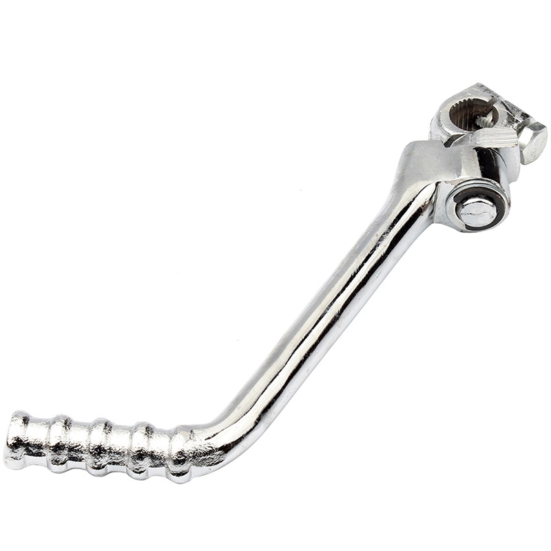 Motorcykel kick starter håndtag rustfrit stål kick starter håndtag start pedal motorcykel tilbehør anti-glidende tråd