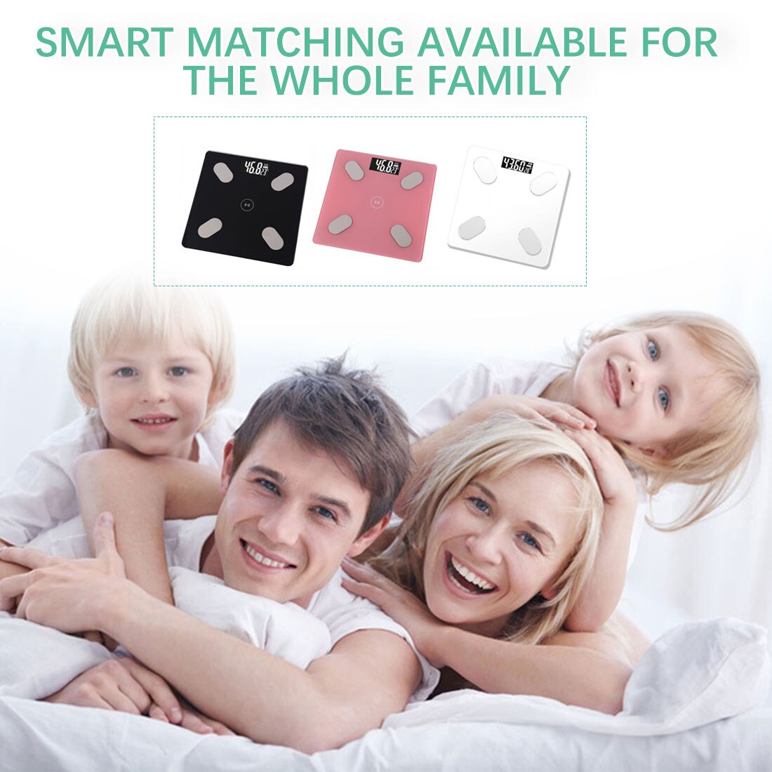 Bluetooth Body Fat Scale BMI Weight Scale Smart Electronic Scale LED Digital Bathroom Weight Scale Scale Body Composition