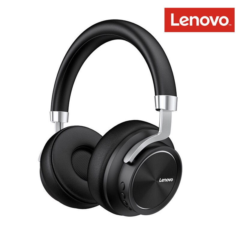 Lenovo HD800 Bluetooth Headset Draadloze Opvouwbare Computer Hoofdtelefoon Lange Standby Leven Met Noise Cancelling Gaming Headset: HD800 Black(500mAH)