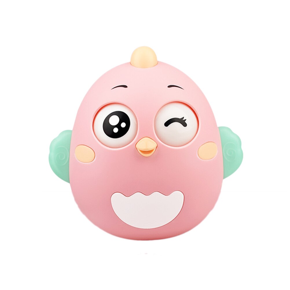 Baby Rattles Tumbler Doll Roly-Poly Tumbler Toys Rattle Sound Toys With Rolling Eyes Baby Development Toys For Baby Play #10: Pink