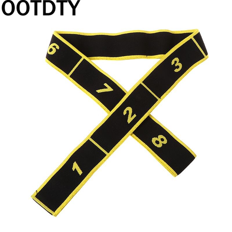 Children Latin Dance Training Bands Pilates Yoga Stretch Fitness Elastic Band: Yellow