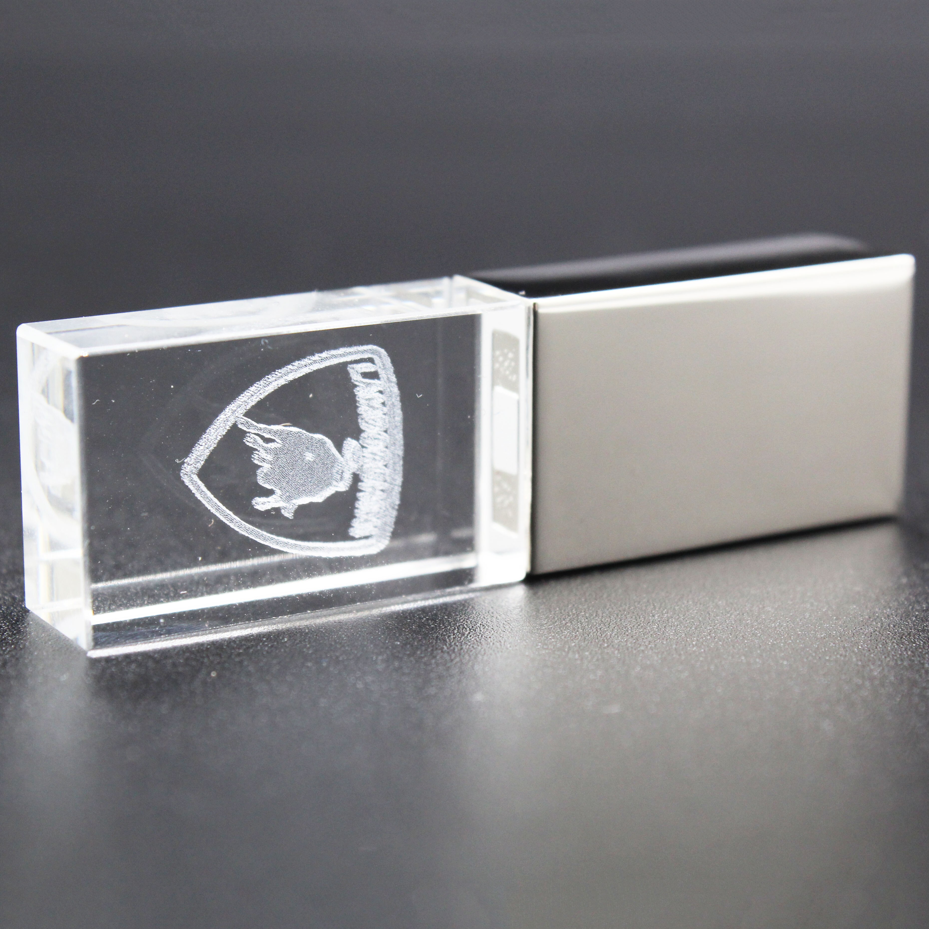 Unidad Flash USB 128GBusb2.0, modelo de llave de coche, cristal metálico, 4GB, 8GB, 16GB, 32GB, 64GB, especial