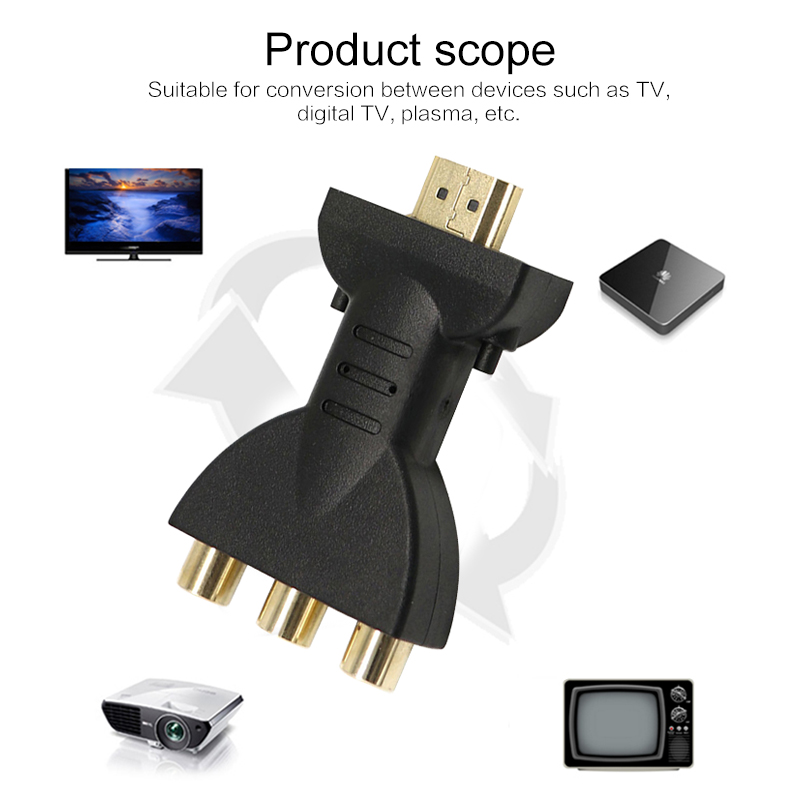 HDMI To AV Audio Adapter Hdmi To Vga Connector Hdmi To Vga Hdmi Splitter Digital Signal For 720P 1080P HATV DVD TV Projector