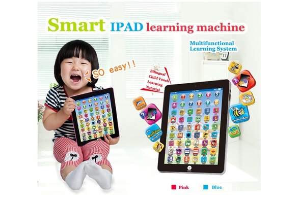 Peradix Kids Pad Computer Tablet Study Educational Voice Recognition Touch Control Eductional toys for kid Interactive toys